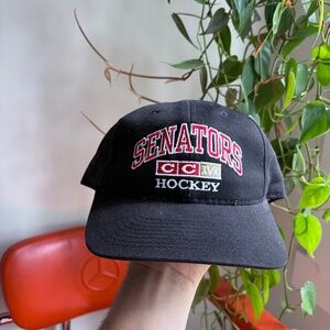 vintage SENATORS ROY 26 CCM HOCKEY Strapback RARE 90's made in canada hat NHL
